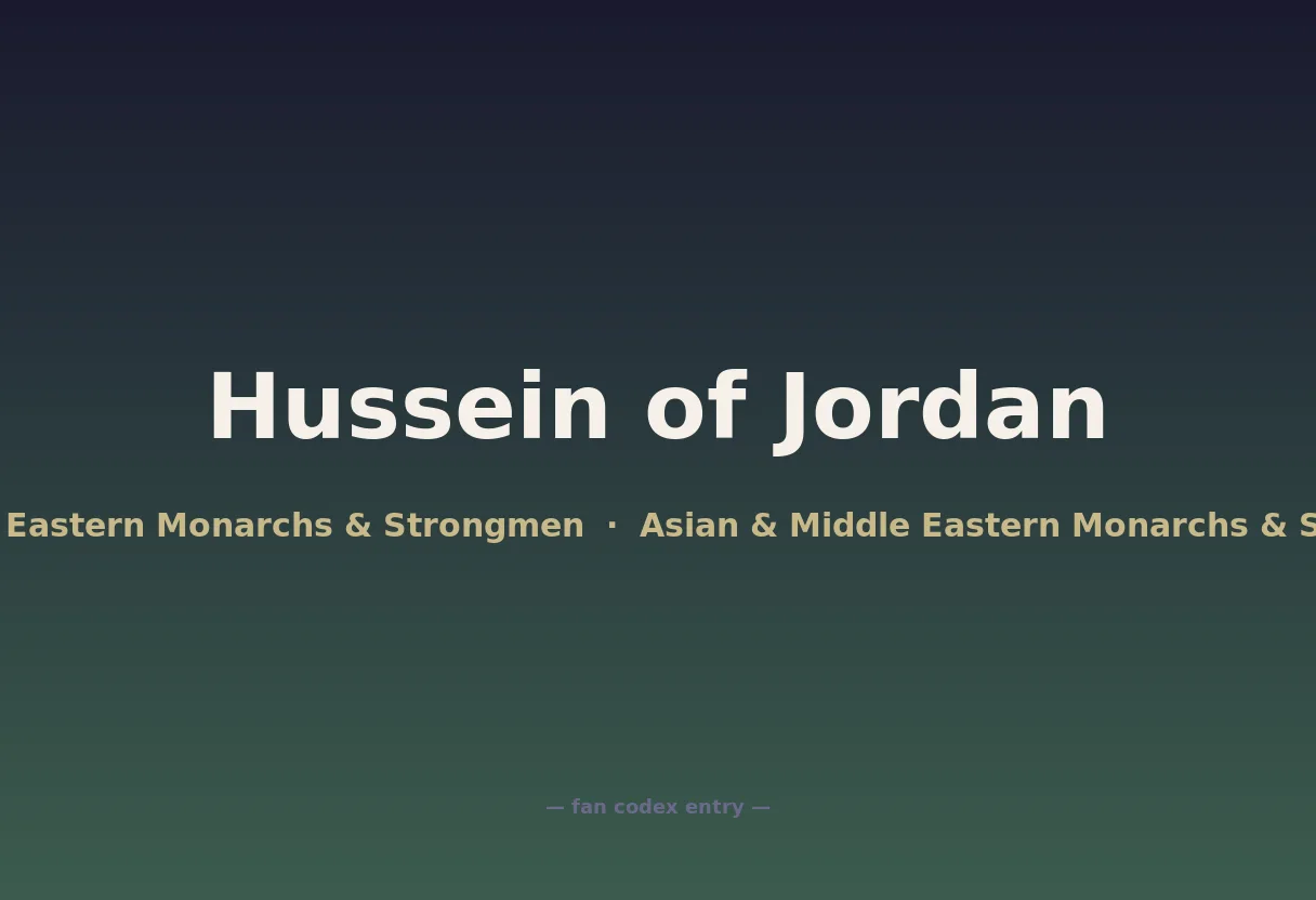 Hussein of Jordan