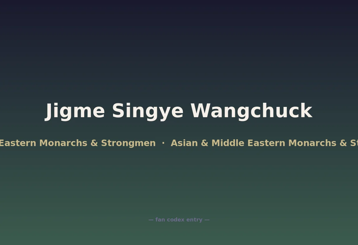Jigme Singye Wangchuck